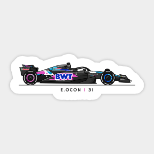 F1  Racing Esteban Ocon Alpine Fan shirt Sticker